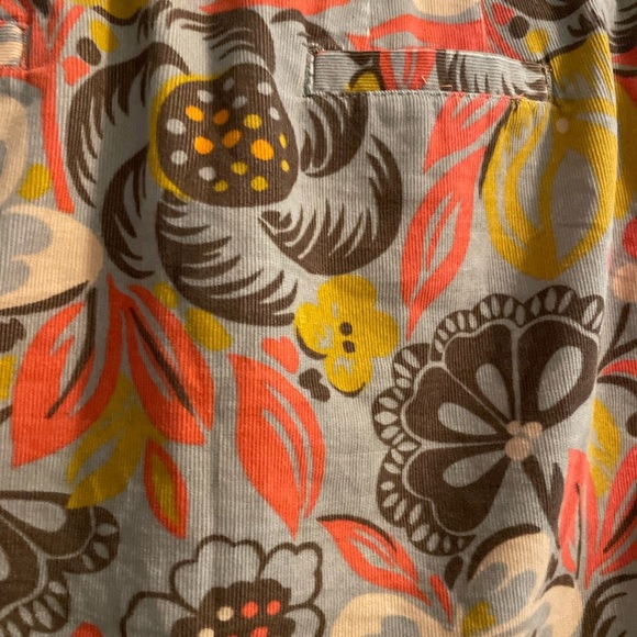 Boden Corduroy Floral Pattern Lined Skirt Size 4R - Picture 8 of 14